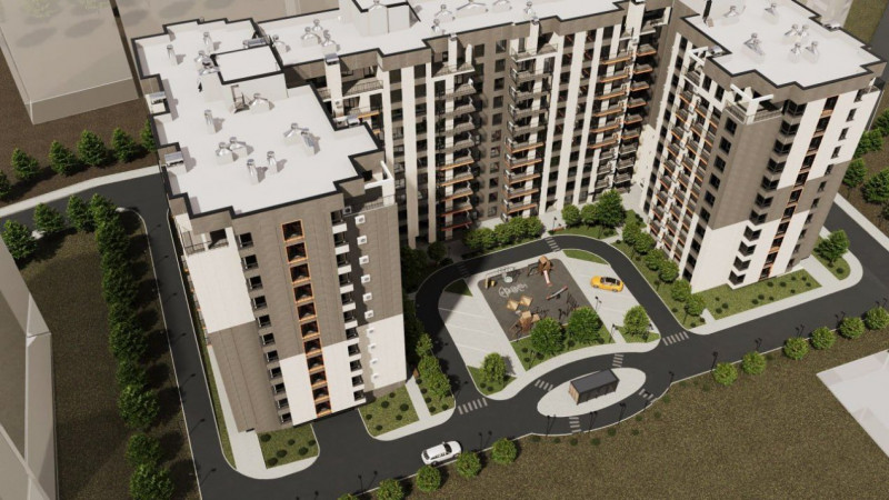 Apartament în rate de la dezvoltator! Durlești Residence, 3 camere, 76 mp.