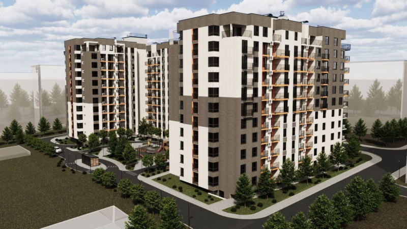 Apartament în rate de la dezvoltator! Durlești Residence, 1 cameră, 44,81 mp.