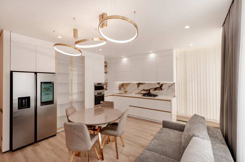 Apartament modern cu 2 camere + living, bloc nou, str. Liviu Deleanu – Inamstro.