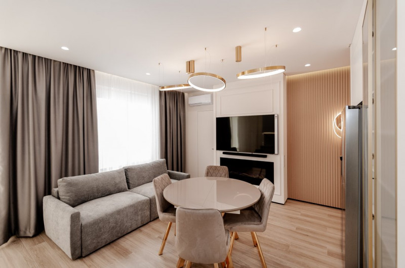 Apartament modern cu 2 camere + living, bloc nou, str. Liviu Deleanu – Inamstro.