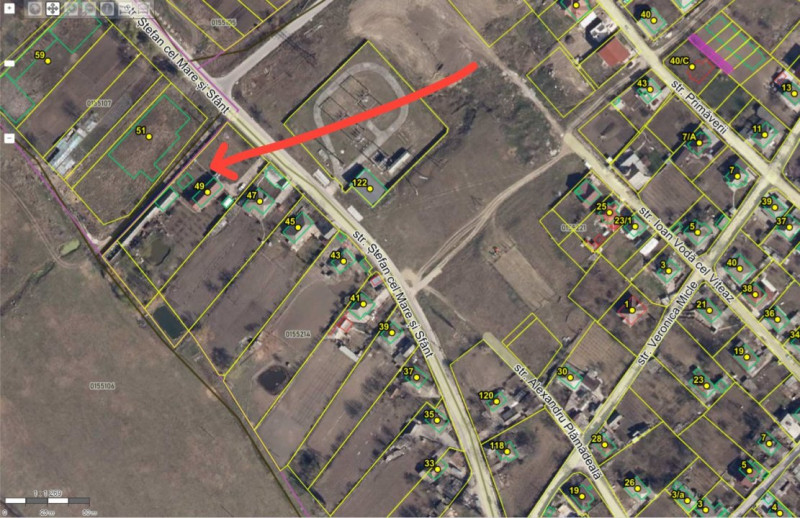 Teren + construcții de vânzare – Grătiești, str. Ștefan cel Mare și Sfânt 